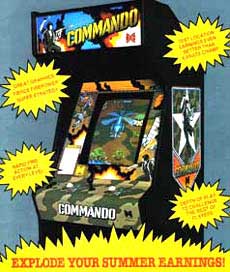 Commando Arcade Game Cabinet