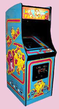 Ms. Pac Man Game Cabinet