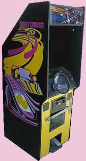 Night Driver 1970's Arcade Game Cabinet