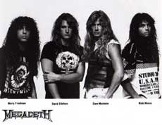 Megadeth Hair Metal Band