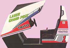 Laser Grand Prix Arcade Game Cabinet