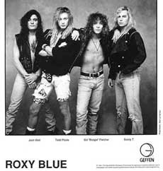 Roxy Blue Hair Metal Band
